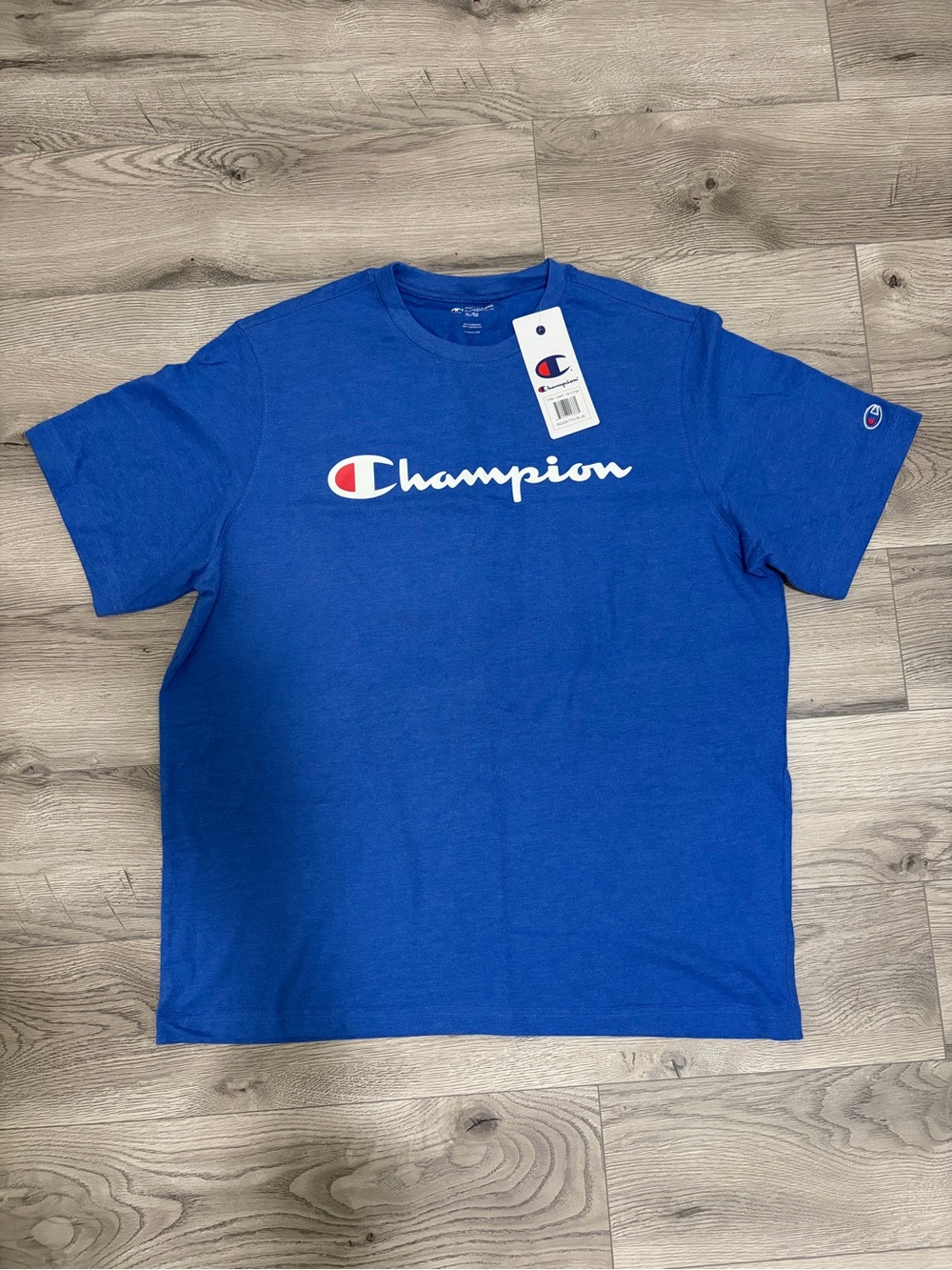 Champion Royal Blue Logo Crew T-Shirt